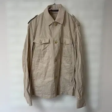 theory 띠어리 베이지 밀리터리 자켓 사파리 자켓 L 사이즈