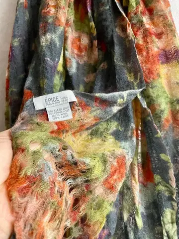 EPICE 꽃무늬 스톨 그레이 계열 멀티 컬러