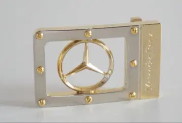 [ 미사용 ] 벤츠 Benz 벨트 버클 골드 엠블럼