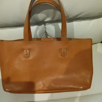 컨디션 최상 일비종떼 토트백 핸드백 가죽 천연 가죽 카멜
