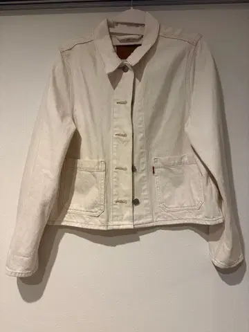 Levi's 화이트 데님 자켓 S