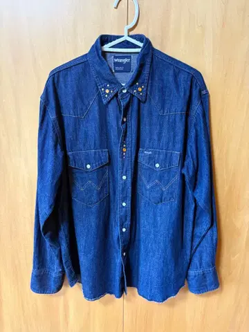 wrangler 데님 셔츠
