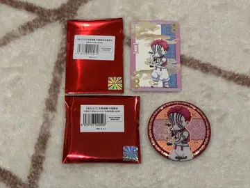 귀멸의 칼날 중국 한정판 비유 캔뱃지 카드 세트 아카자