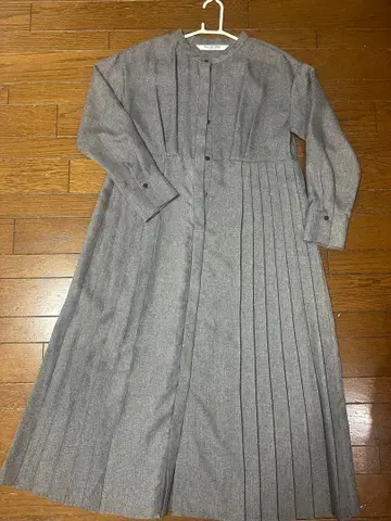 Ray BEAMS 그레이 셔츠 원피스