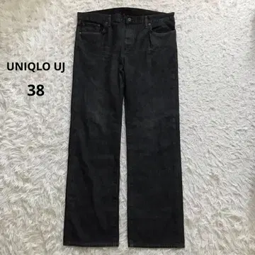 유니클로 UJ 청바지 데님 블랙 Regular Fit 38