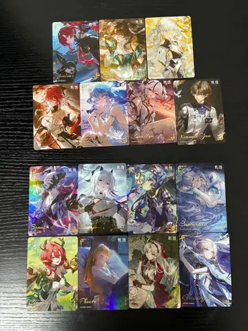 명조 로손 콜라보 트레이딩 카드 A 트레이딩 카드 B 전종