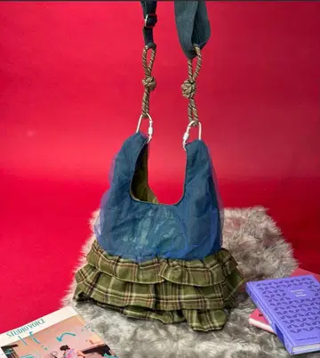 새상품 차오패닉 [ Me+Me/미 플러스미 ] 데님 프릴 백