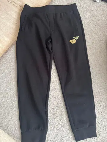 남성용 택 포함 새상품 CAPO CAMPIONE 블랙 조거 팬츠 M