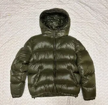 ZARA 후드 부착 다운 자켓 L 올리브 그린