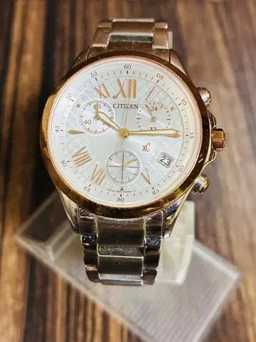 CITIZEN 크로노그래프 시계 xC 크로스씨 에코드라이브 작동품