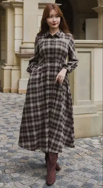 Herlipto Marion Plaid Shirt Dress