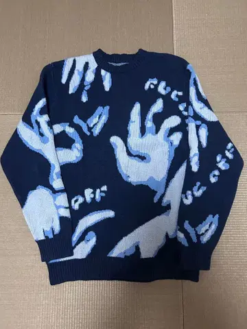 FUC 손 디자인 니트 스웨터