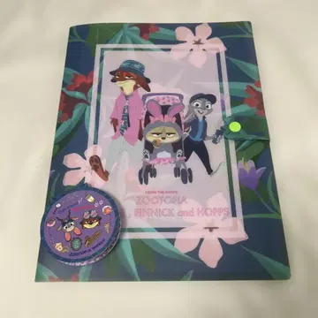 주토피아 A4 클리어 파일과 메모 세트