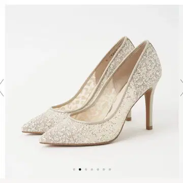 [ 컨디션 최상 ] DIANA 다이애나 튤 글리터 하이힐 웨딩