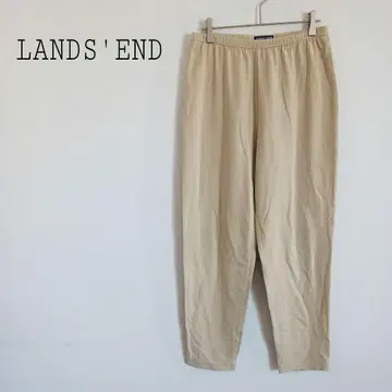랜즈엔드 LANDS' END 이지 팬츠 얇은 원단 허리밴딩 무지