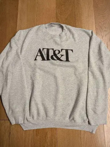 80s usa제 맨투맨 프룻 오브 더 룸 기업 로고 at&t