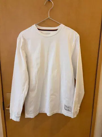 폴 스미스 남성용 화이트 긴팔 티셔츠 S