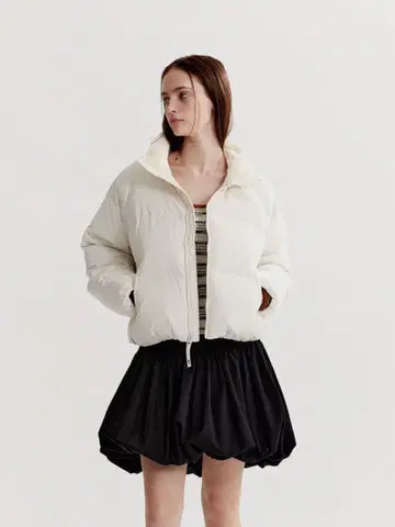 THE NORTH FACE 아이보리 다운 자켓 M90