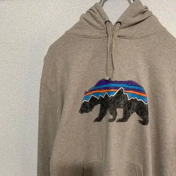 파타고니아 베어 피츠로이 맨투맨 후드티 베이지