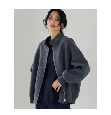 BARNYARDSTORM 스탠드 카라 울 블루종