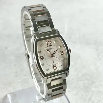 SEIKO 루키아 여성용 쿼츠 손목시계 실버 골드 새 배터리