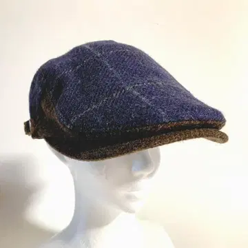 [영국 말라리우스] 시크한 타탄 체크 헌팅 모자