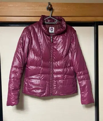 HIROKO BIS 퍼플 다운 자켓, 베스트 스탠드 카라 사이즈 11