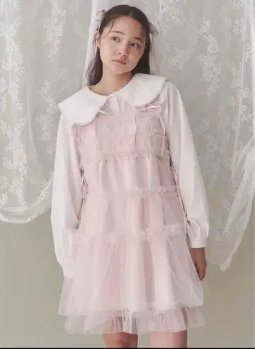 [ merry jenny ] 튤 코르셋 미니 원피스 핑크