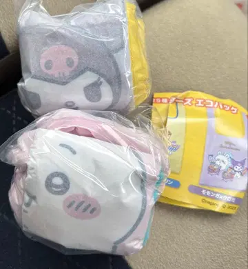 치이카와 x 산리오 에코백 모몽가 x 쿠로미 치이카와 x 시나몬 2세트