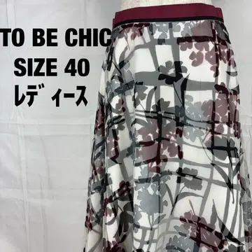 TO BE CHIC 투 비 시크 플라워 프린트 플레어 스커트 스커트