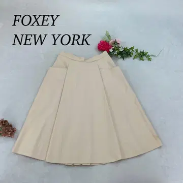 K233 M 폭시 뉴욕 미디 스커트 베이지 여성용