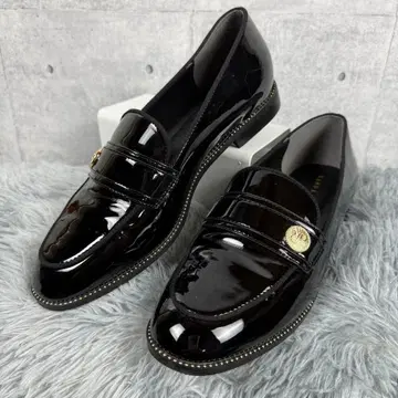 RANDA 우천 겸용 에나멜 로퍼 골드 비쥬 L 24.5