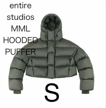 entire studios MML HOODED PUFFER S MOSS