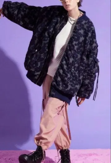 maison special 플라워 자카드 2way MA-1