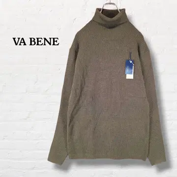 VA BENE 남성용 터틀넥 니트 [ M ] 브라운