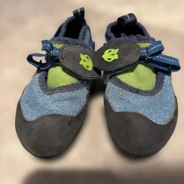 evolv 어린이용 클라이밍 신발 파랑/그린 메쉬