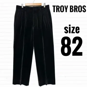 트로이 브로스 투 턱 코듀로이 팬츠 다크 브라운 [ 82 ]