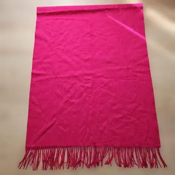 캐시미어 대형 숄, 스톨 머플러 비비드 핑크 새상품급