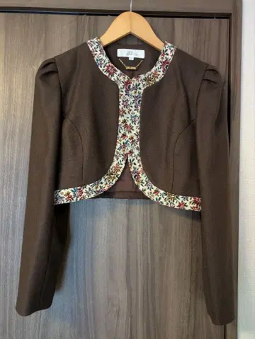 JJ SOIR 노카라 자켓 9 브라운