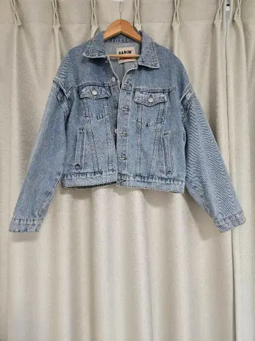 녹차 라이트 블루 데님 자켓 L 사이즈
