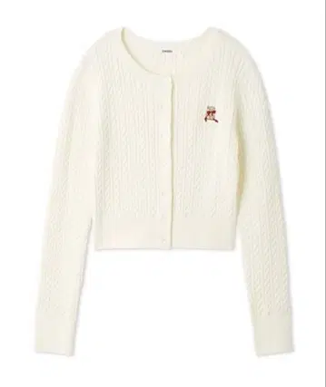 SNIDEL 리본 베어 니트 가디건 미사용 새상품