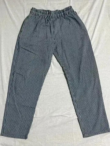 쿠크만 셰프 팬츠 히코리 패턴 M