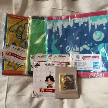 제일복권 미세스 그린애플 G상 자카드 타월 3점, F상 메탈 참