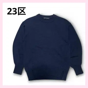 [ 새상품급 ] 23구 울 100% 스웨터 네이비 S