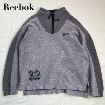 90s Reebok 리복 풀오버 하프 지퍼 플리스 맨투맨