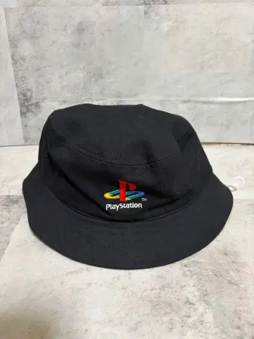 버킷햇 햇 모자 플레이스테이션 프레스 블랙 로고 새상품