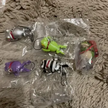 개구리 피규어 스트랩 5개