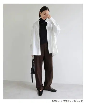 andme evernavy 속기모 분또 커브 팬츠 브라운