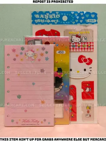 [새상품급] 산리오 헬로키티 수첩 리필 포켓씰 거울씰