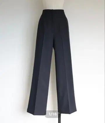 gypsohila 블랙 와이드 팬츠 하이웨스트